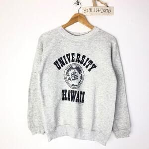 University Of Hawaii Sweatshirt Big Logo University Of Hawaii H67